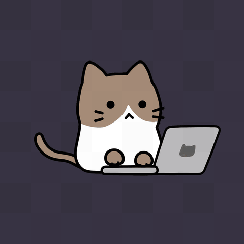 Randy 正在敲键盘的卡通头像